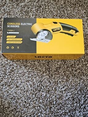 Yellow Cordless Electric Scissors